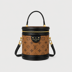 Structured Leather Bucket Bag