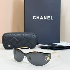 Luxury Rimless Shield Sunglasses