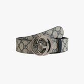 Blue Monogram Leather Belt