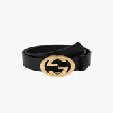 Elegant Black Buckle Belt
