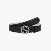 Refined Black Dress Belt