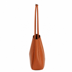 Pebbled Leather Hobo Shoulder Bag Set with Crossbody Pouch