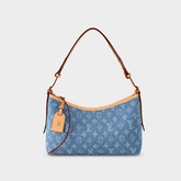 Premium Denim Canvas Hobo Shoulder Bag