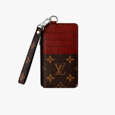 Monogram Card Wristlet