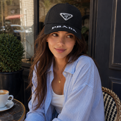 Black Curved Brim Travel Hat