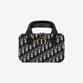 Vintage Black Canvas Crossbody Bag