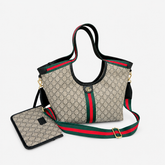 Canvas Tote Bag with Mini Pouch