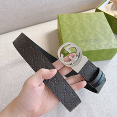 Luxury Brown Leather Belt