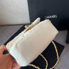 Premium White Flap Bag