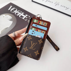 Monogram Card Wristlet