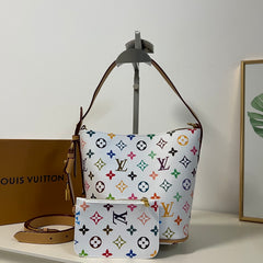 Leather Detachable Monogram Mini Pouchh Bag