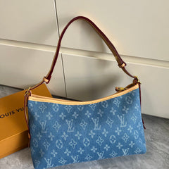 Premium Denim Canvas Shoulder Bag