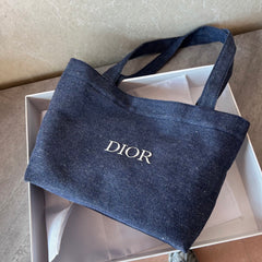Navy Denim Tote Bag