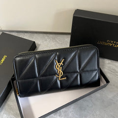 Black Quilted Leather Wallet