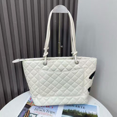 Elegant Leather Shopper Tote