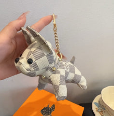 Checkered Dog Bag Charm