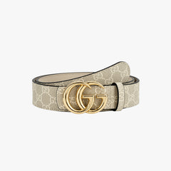 Beige GG Monogram Belt
