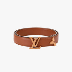 Caramel Charm Leather Belt