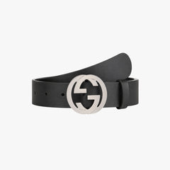 Black Silver Buckle Belt