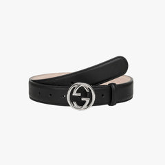 Refined Black Dress Belt