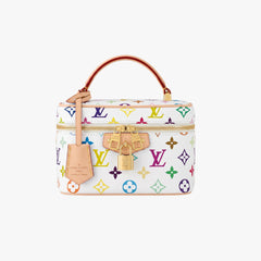 Colorful White Vanity Bag