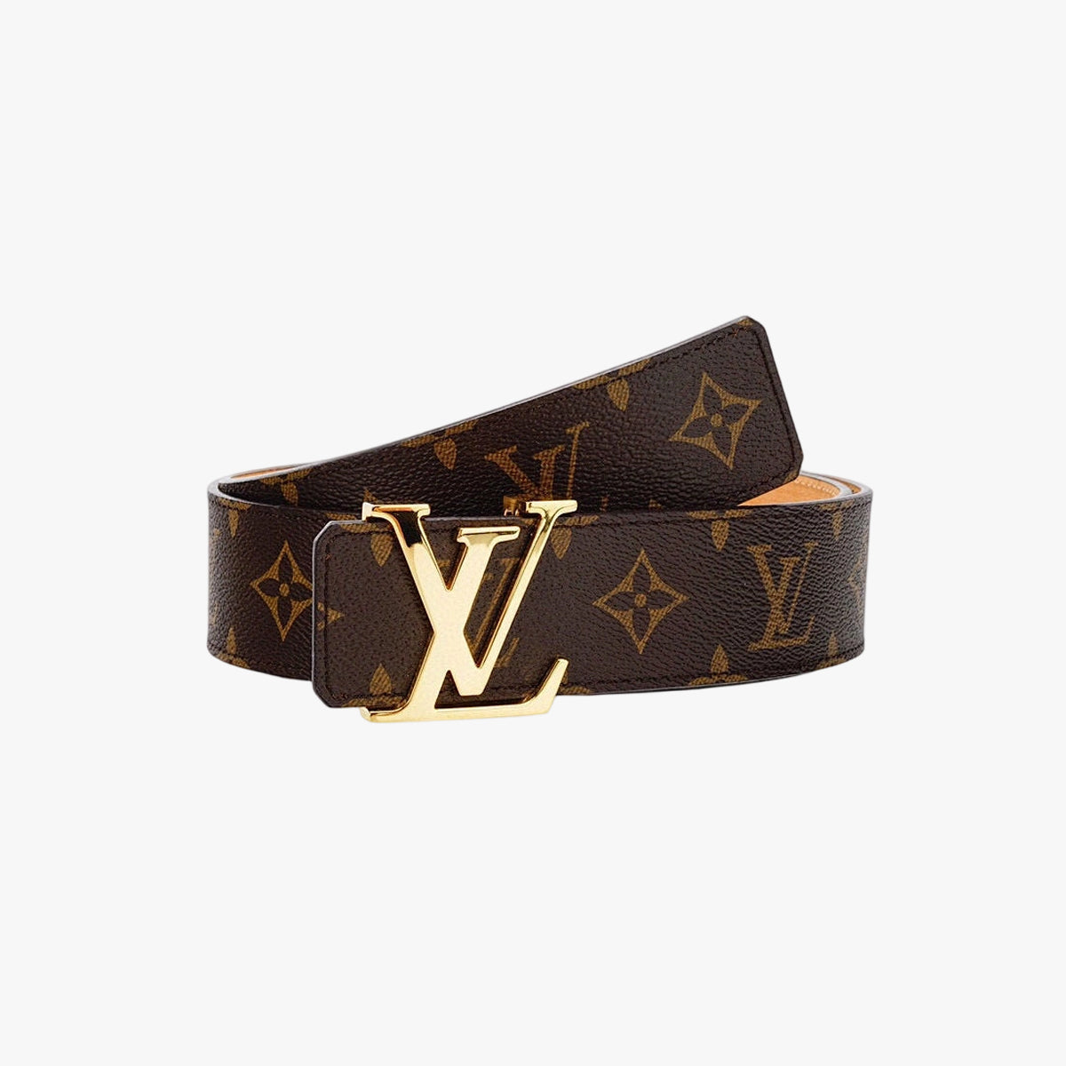 Brown Logo Buckle Belt