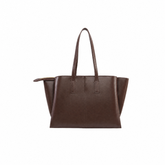 Smooth Leather Large Work Tote Bag