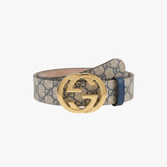 Beige Jacquard Waist Belt