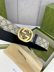Beige Jacquard Waist Belt