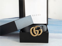 Black Leather Statement Belt