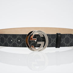 Charcoal Pattern Buckle Belt