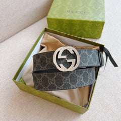 Steel Grey Luxury Belt