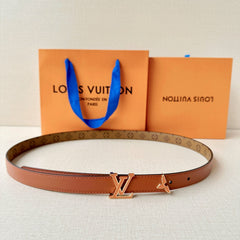 Caramel Charm Leather Belt