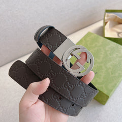 Luxury Brown Leather Belt