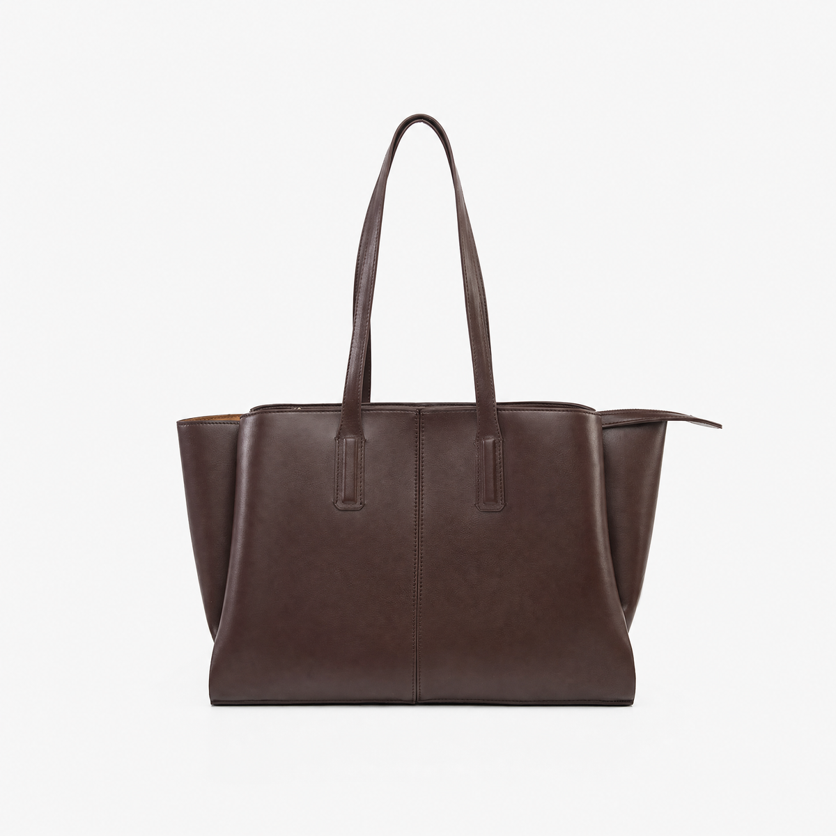 Smooth Leather Large Work Tote Bag