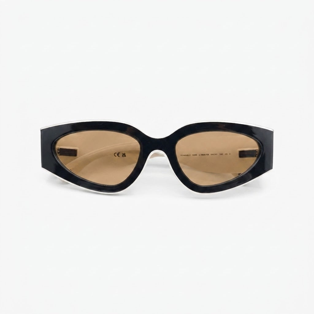 Vintage Sporty Wide Temples Sunglasses