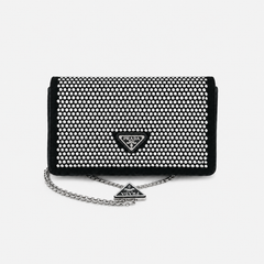 Crystal Embellished Mini Chain Bag