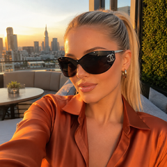 Luxury Rimless Shield Sunglasses
