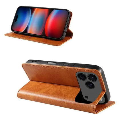 Brown iPhone Case with Folding Wallet - OK260017