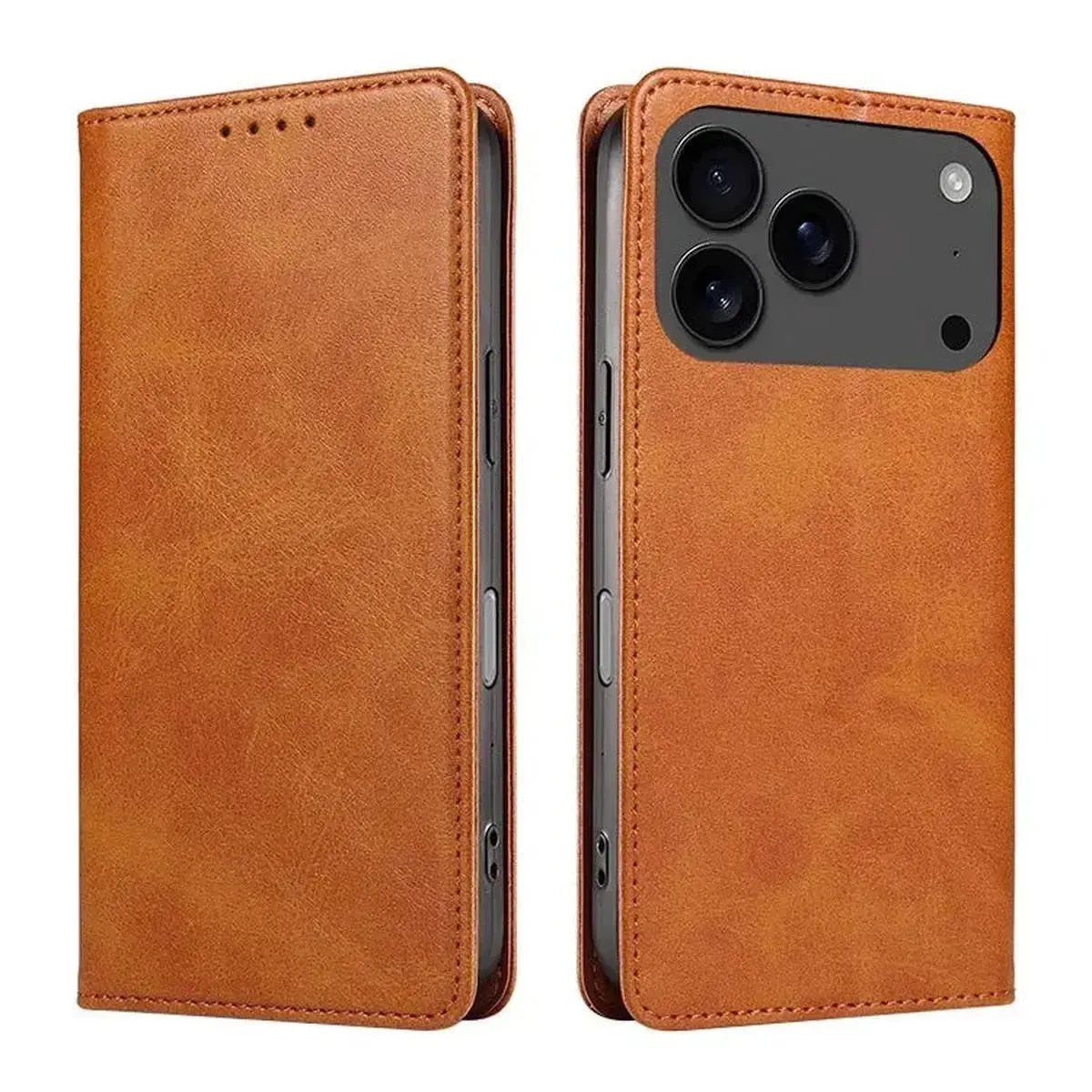 Brown iPhone Case with Folding Wallet - OK260017