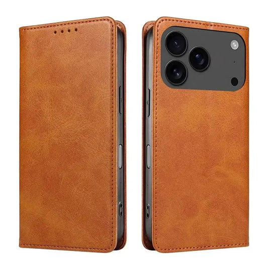 Brown iPhone Case with Folding Wallet - OK260017