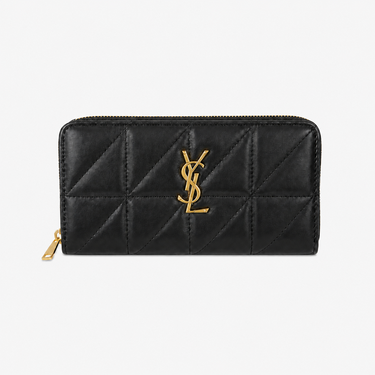 Black Quilted Leather Wallet