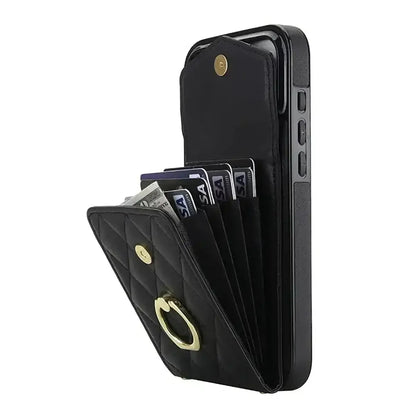 Black iPhone Case with Stand and Lanyard - OK26002