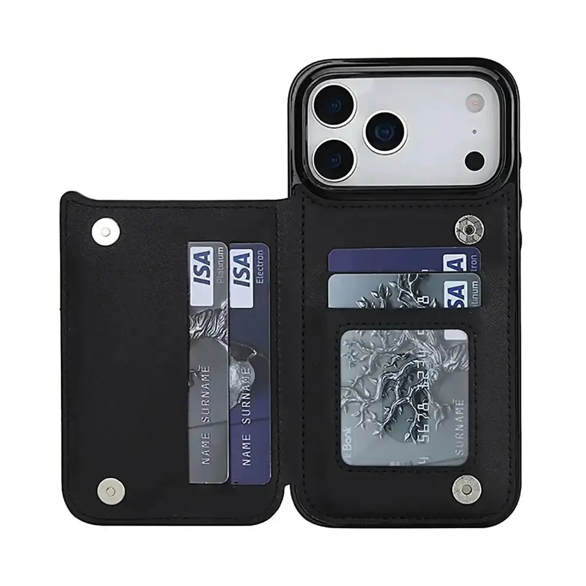 Black iPhone Case with Card Holder - OK260020