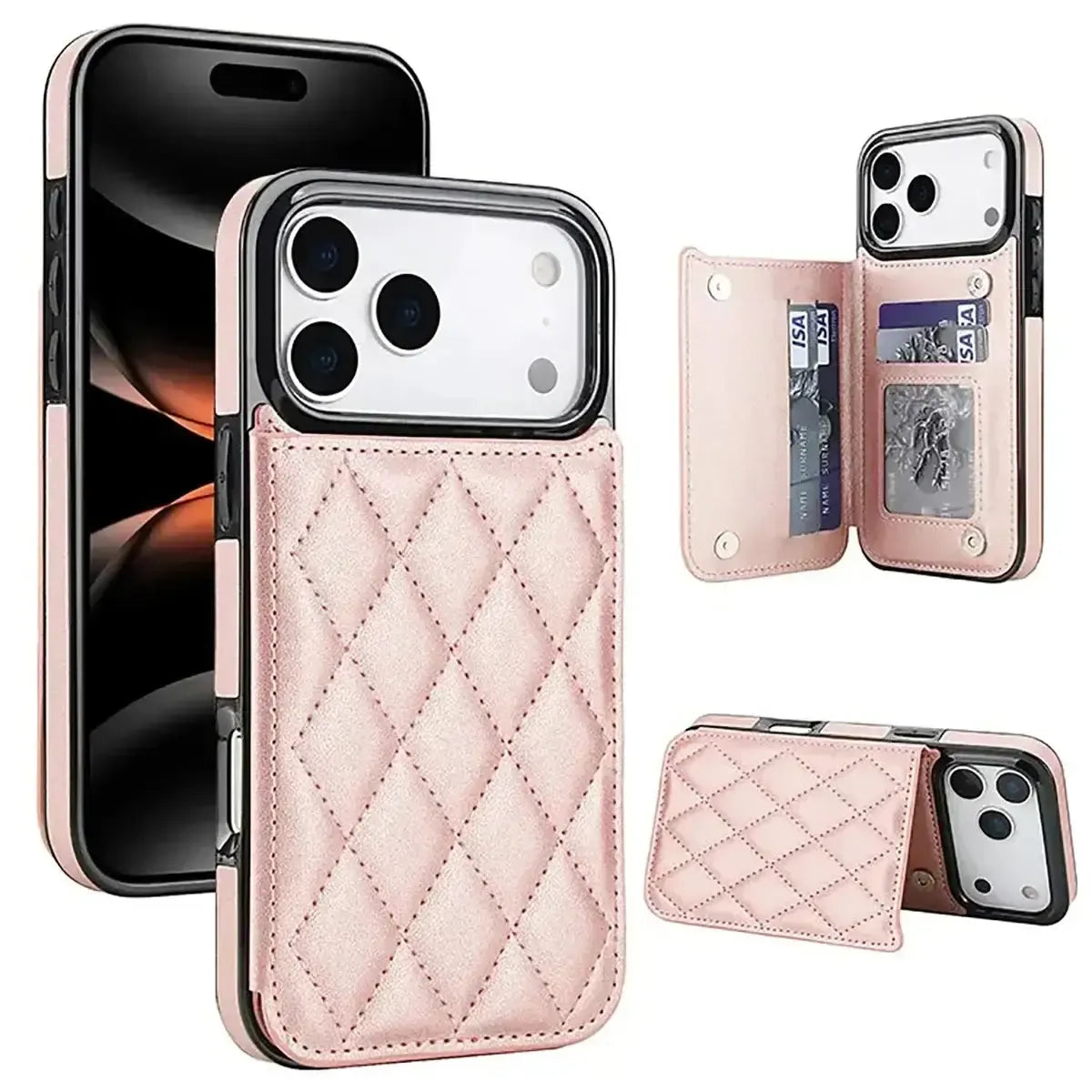 Black iPhone Case with Card Holder - OK260020