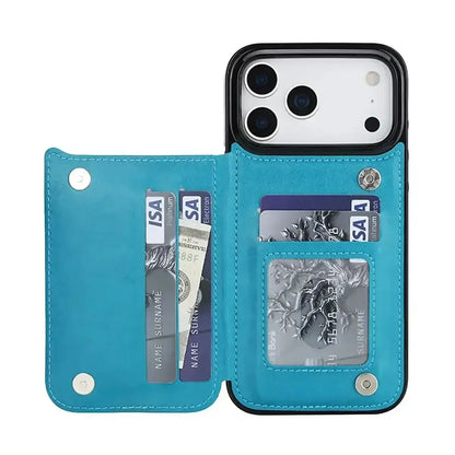 Blue iPhone Case with Wallet - OK26005