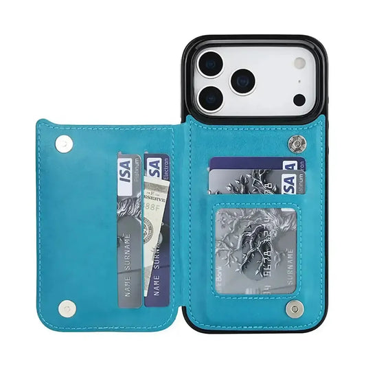 Blue iPhone Case with Wallet - OK26005