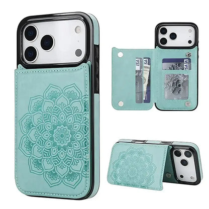 Blue iPhone Case with Wallet - OK26005