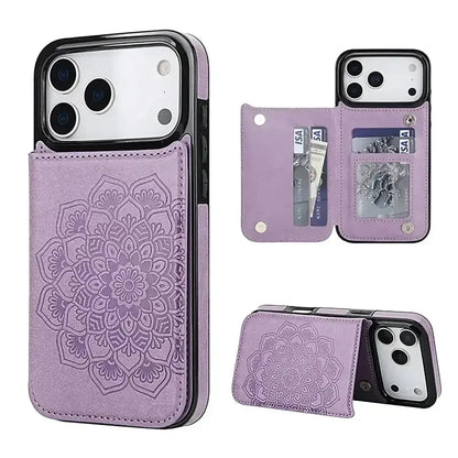Blue iPhone Case with Wallet - OK26005