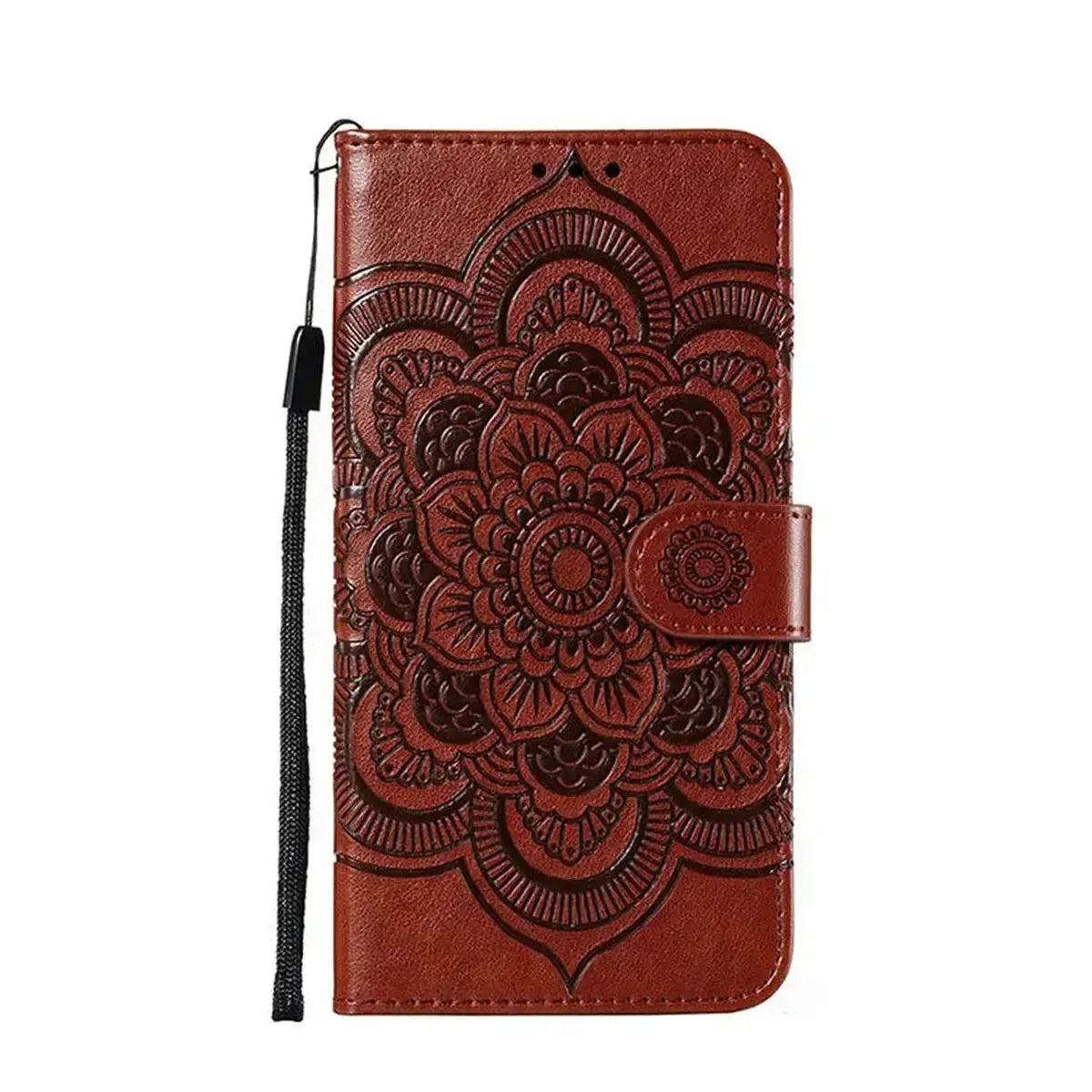 Brown iPhone Case with Folding Wallet - OK26007